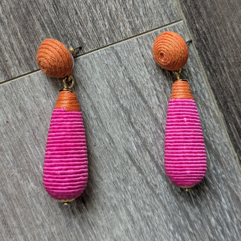 J.Crew Women's Pink & Orange Earrings